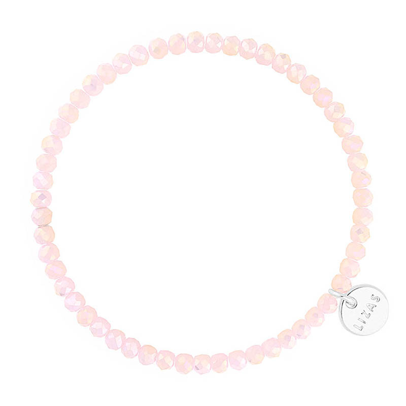 Liza's - Knoxville Nude Collection - German Crystal Beaded Bracelet 4mm - LINEN