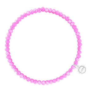 Liza's - Knoxville Euphoric Collection - German Crystal Beaded Bracelet 4mm - MAGENTA