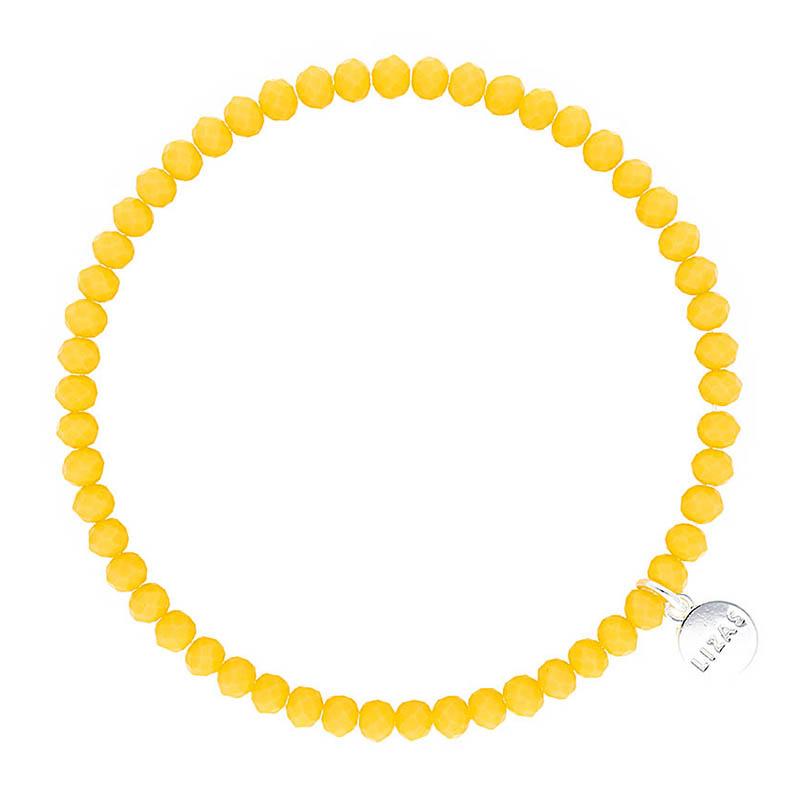Liza's - Knoxville Fire Collection - German Crystal Beaded Bracelet 4mm - MELLOW