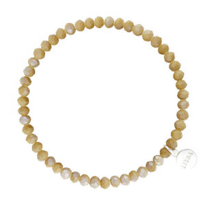 Liza's - Knoxville Nude Collection - German Crystal Beaded Bracelet 4mm - OLIVINE