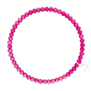 Liza's - Knoxville Euphoric Collection - German Crystal Beaded Bracelet 4mm - PINK