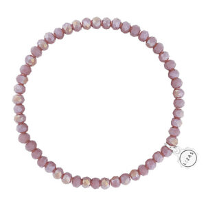Liza's - Knoxville Euphoric Collection - German Crystal Beaded Bracelet 4mm - PLUM