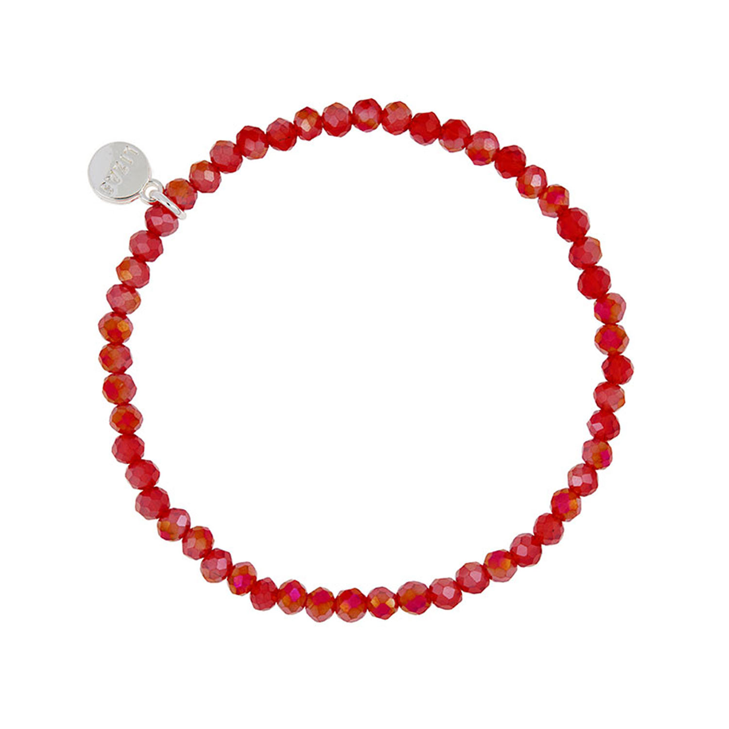 Liza's - Knoxville Fire Collection - German Crystal Beaded Bracelet 4mm - RED