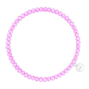 Liza's - Knoxville Euphoric Collection - German Crystal Beaded Bracelet 4mm - SOFT ROSE