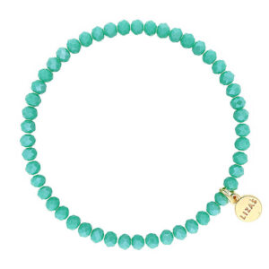 Liza's - Knoxville Forest Collection - German Crystal Beaded Bracelet 4mm - TEAL