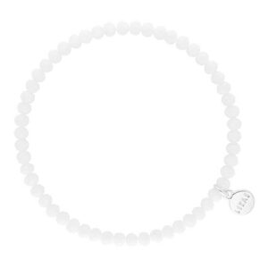 Liza's - Knoxville Sky Night Collection - German Crystal Beaded Bracelet 4mm - WHITE