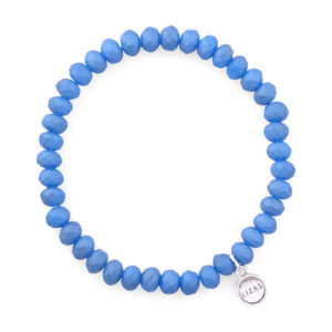 Liza's - Nashville Ocean Collection - German Crystal Beaded Bracelet 6mm - AZURE