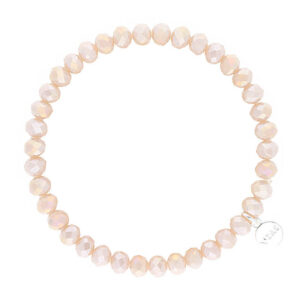 Liza's - Nashville Nude Collection - German Crystal Beaded Bracelet 6mm - BEIGE
