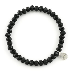 Liza's - Nashville Sky Night Collection - German Crystal Beaded Bracelet 6mm - BLACK