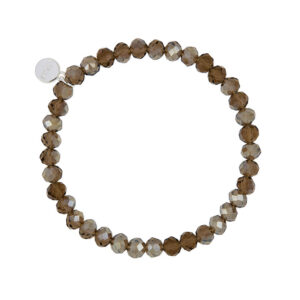Liza's - Nashville Sky Night Collection - German Crystal Beaded Bracelet 6mm - BROWN