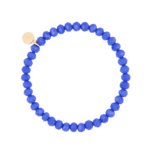 Liza's - Nashville Ocean Collection - German Crystal Beaded Bracelet 6mm - DEEP BLUE
