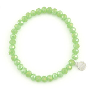 Liza's - Nashville Forest Collection - German Crystal Beaded Bracelet 6mm - GREEN
