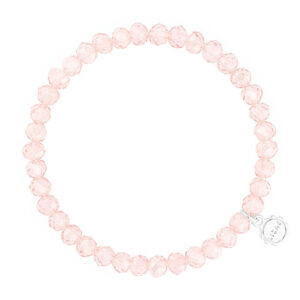 Liza's - Nashville Euphoric Collection - German Crystal Beaded Bracelet 6mm - LIGHT ROSE