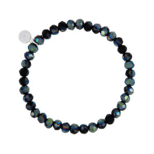 Liza's - Nashville Sky Night Collection - German Crystal Beaded Bracelet 6mm - MIDNIGHT