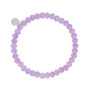 Liza's - Nashville Euphoric Collection - German Crystal Beaded Bracelet 6mm - PASTEL PURPLE