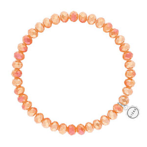 Liza's - Nashville Nude Collection - German Crystal Beaded Bracelet 6mm - PEACH