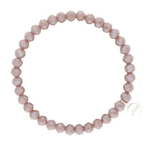 Liza's - Nashville Nude Collection - German Crystal Beaded Bracelet 6mm - TAUPE OPAL