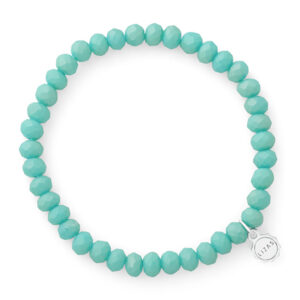 Liza's - Nashville Ocean Collection - German Crystal Beaded Bracelet 6mm - TEAL