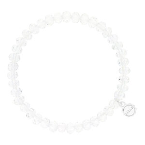 Liza's - Nashville Sky Night Collection - German Crystal Beaded Bracelet 6mm - WHITE