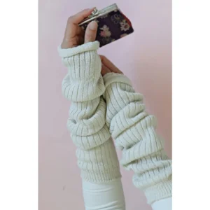TabbiSocks - Wool Blend Arm Warmers / Leg Warmers - IVORY