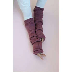 TabbiSocks - Wool Blend Arm Warmers / Leg Warmers - ROSE PINK