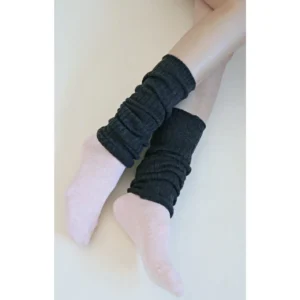 TabbiSocks - Wool Blend Arm Warmers / Leg Warmers - DARK GRAY