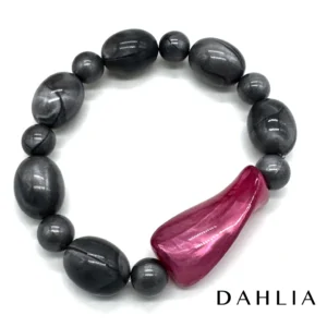 Leetie Lovendale - Fall Into Color Stackers - Upcycled Vintage Lucite Bracelets - DAHLIA
