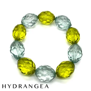 Leetie Lovendale - Fall Into Color Stackers - Upcycled Vintage Lucite Bracelets - HYDRANGEA