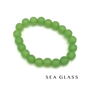 Leetie Lovendale - Frosted Fun Color Stackers - Upcycled Vintage Lucite Bracelets - SEAGLASS