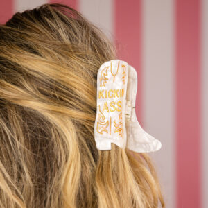 Chez Gagne - Plant-Based Acetate Hair Claw Clip - KICKIN' ASS