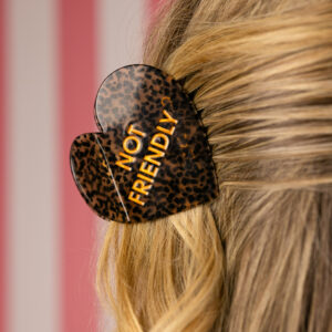 Chez Gagne - Plant-Based Acetate Hair Claw Clip - NOT FRIENDLY