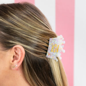 Chez Gagne - Plant-Based Acetate Hair Claw Clip - MOM OF THE YEAR