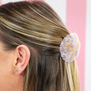 Chez Gagne - Plant-Based Acetate Hair Claw Clip - I WANT TO BE WHERE THE PEOPLE AREN'T