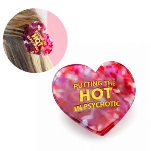 Chez Gagne - Plant-Based Acetate Hair Claw Clip - THE HOT IN PSYCHOTIC