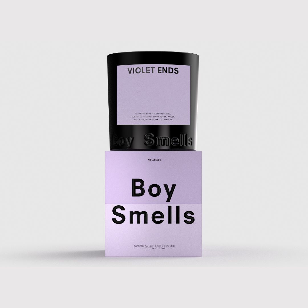 Boy Smells - Hero Collection - Standard Candle - 8.5 oz - 50 HR - Soy Wax - VIOLET ENDS