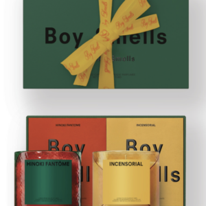 Boy Smells - 2026 Holiday Smells Collection - Classic Holiday Candle Votive Duo - 2.8 oz x 2 - 18 HR x 2 - INCENSORIAL | HINOKI FANTOME